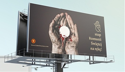 Billboardy „Stop Komunii Świętej na rękę!” Dlaczego powstała ta akcja?